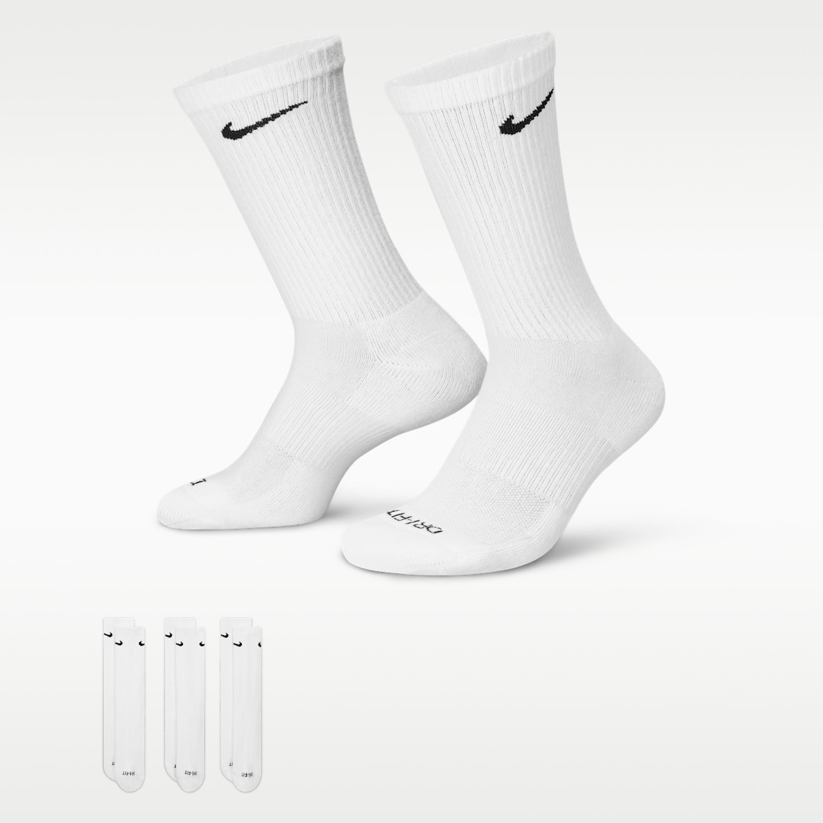 Nike Everyday Plus Cushioned Training Crew Socks (3 Pairs)