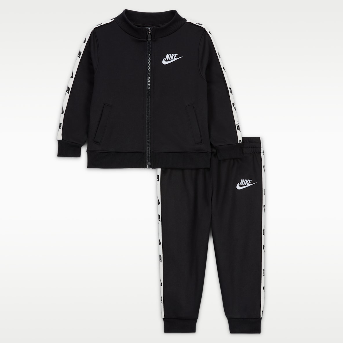 Nike Dri-FIT Conjunto de 2 piezas con cierre completo y logotipo para Bebé (12 a 24 meses)