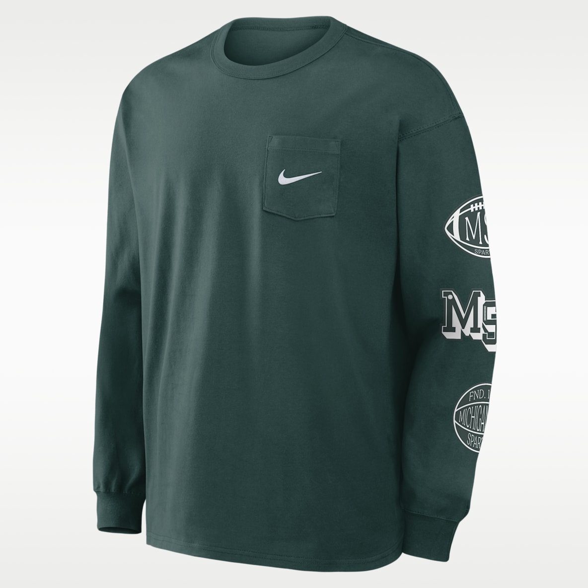 Michigan State Academic Max90 Pocket Men's Nike College Long-Sleeve T-Shirt