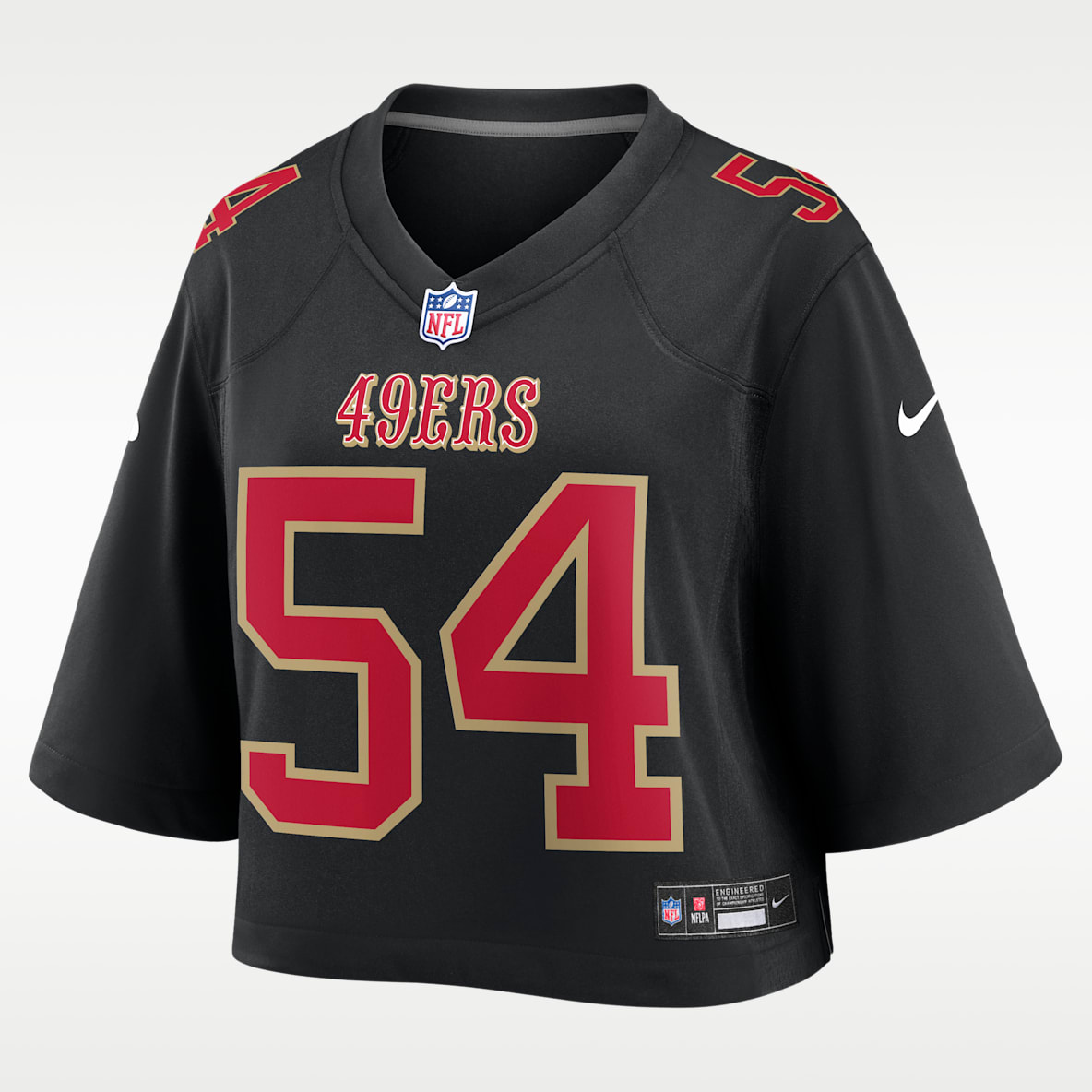 Fred Warner San Francisco 49ers Women's Nike NFL Cropped Tundra Game Jersey