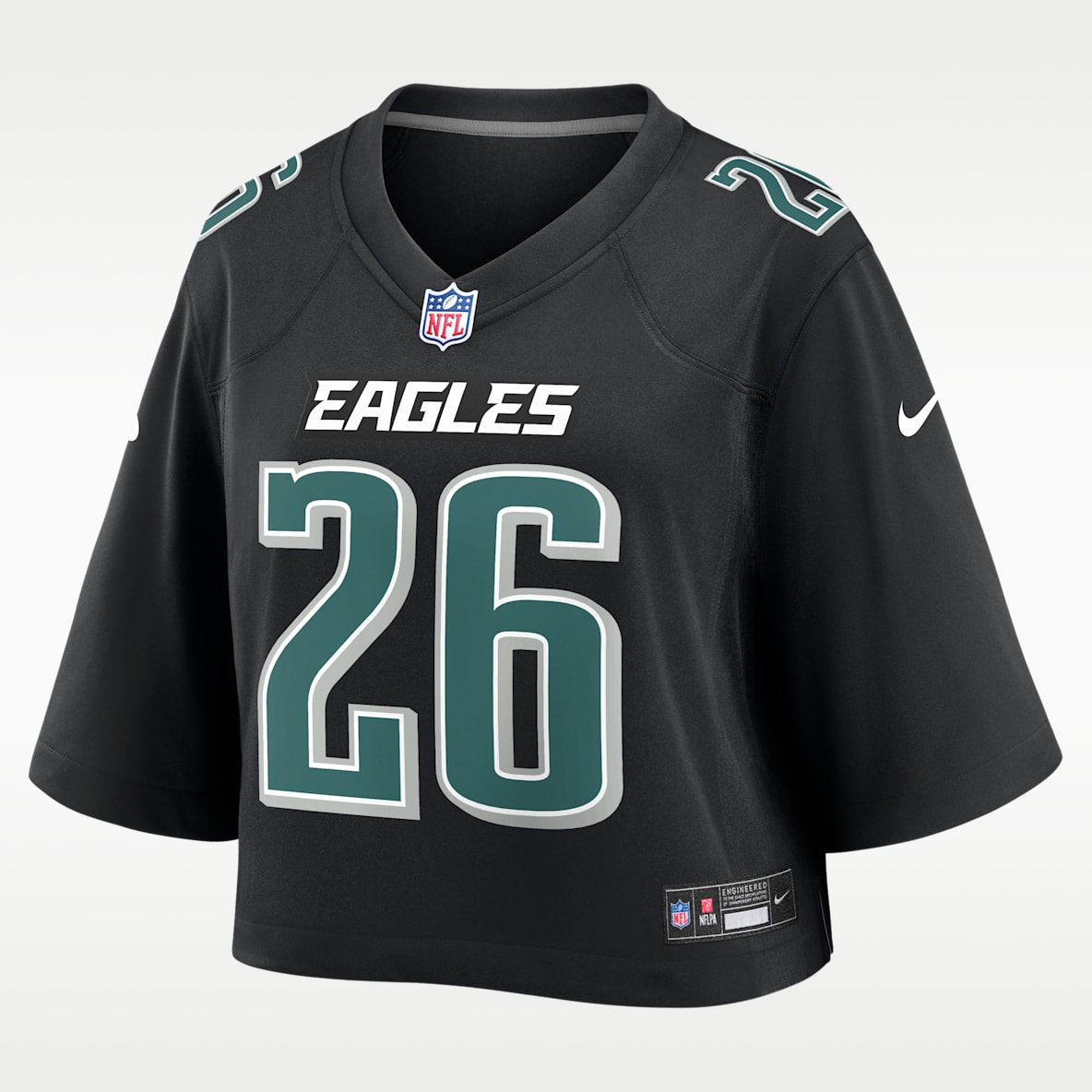 Saquon Barkley Philadelphia Eagles Women's Nike NFL Cropped Tundra Game Jersey