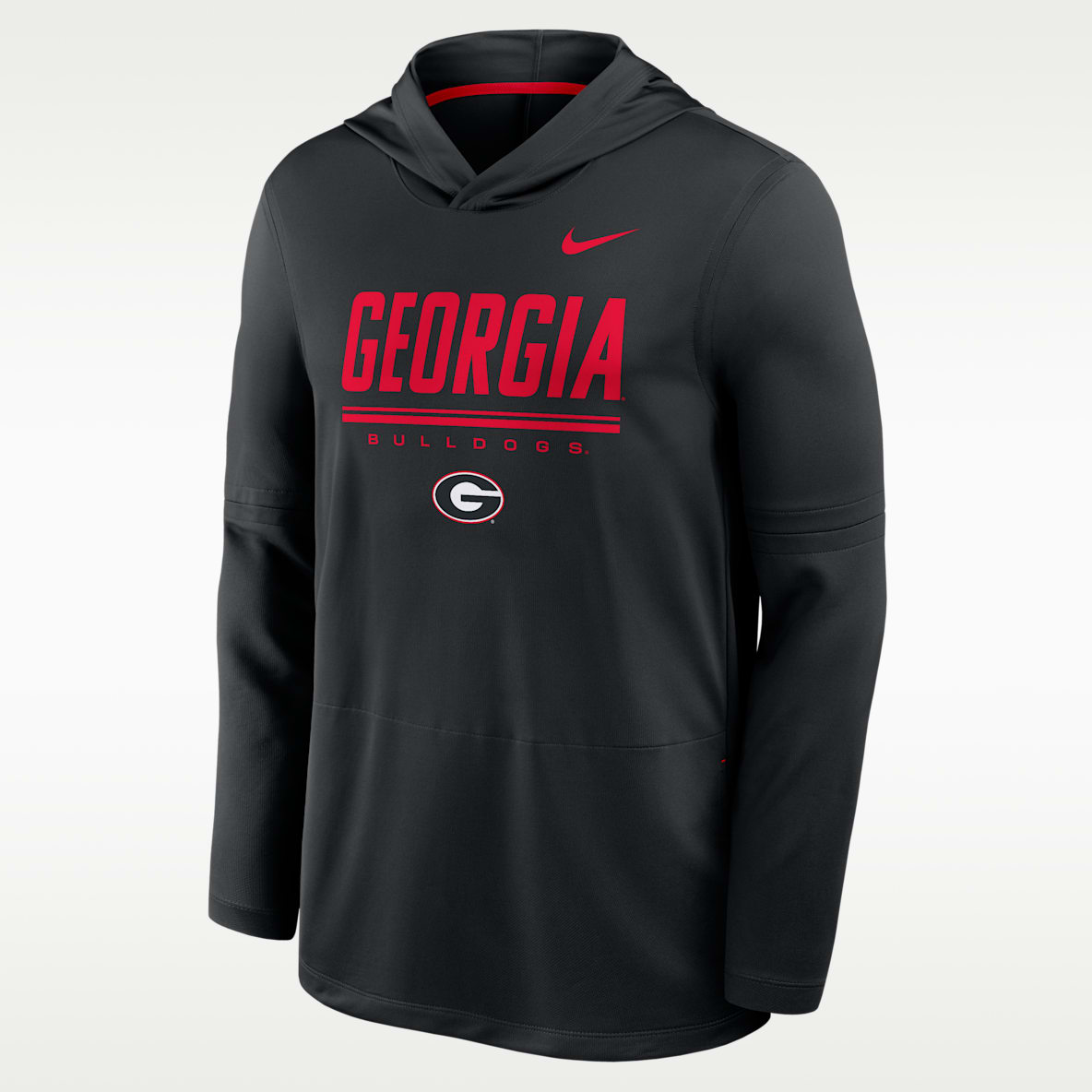 Georgia Sideline Men's Nike Dri-FIT College Long-Sleeve Hooded Top