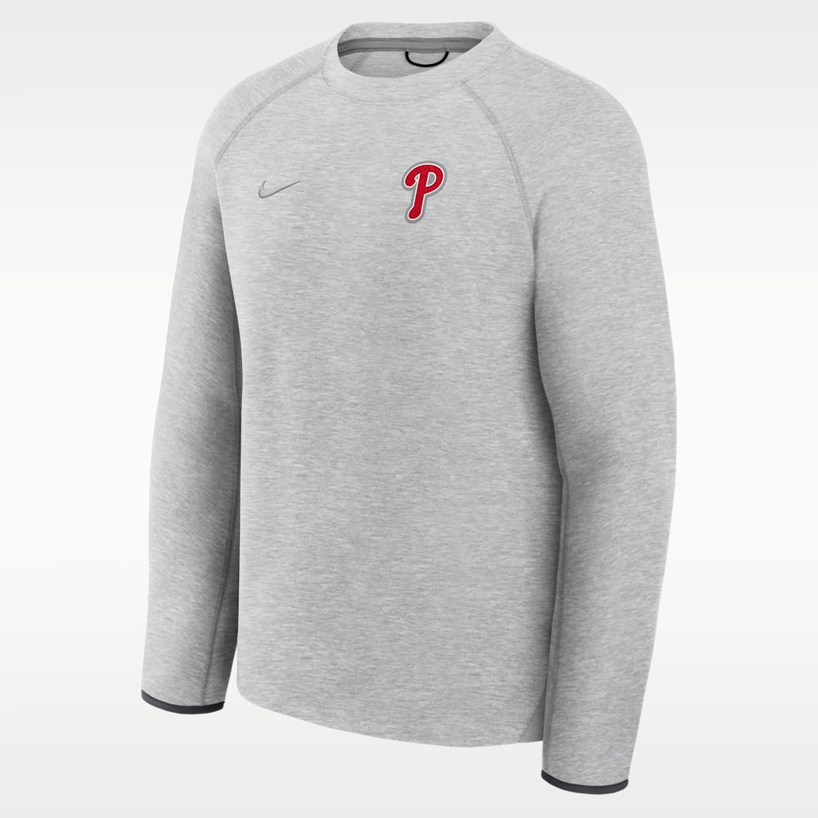 Philadelphia Phillies Tech Fleece Sudadera de cuello redondo sin cierre Nike de la MLB para hombre