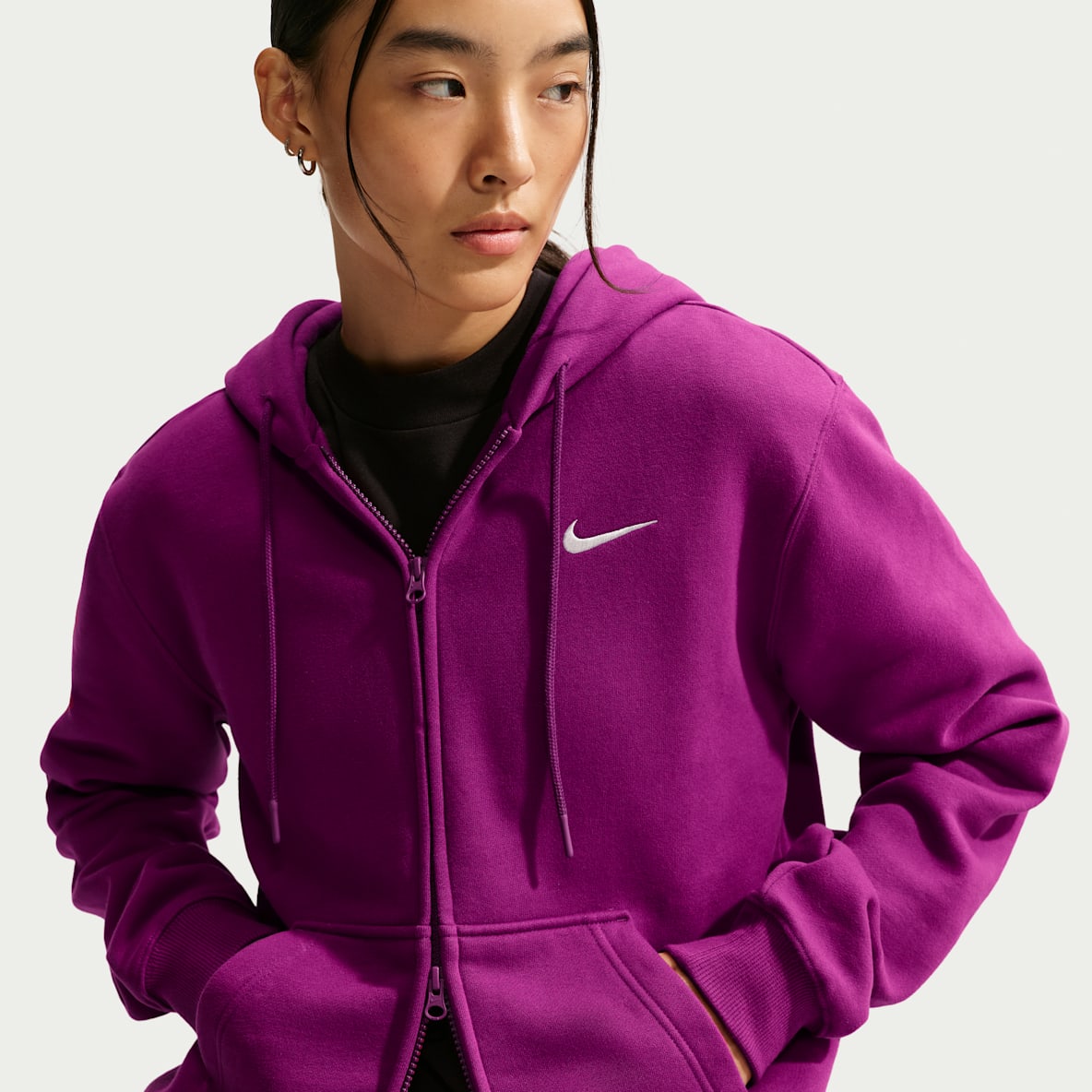 Nike Studio Fleece Medium Weight Women's Full-Zip Hoodie