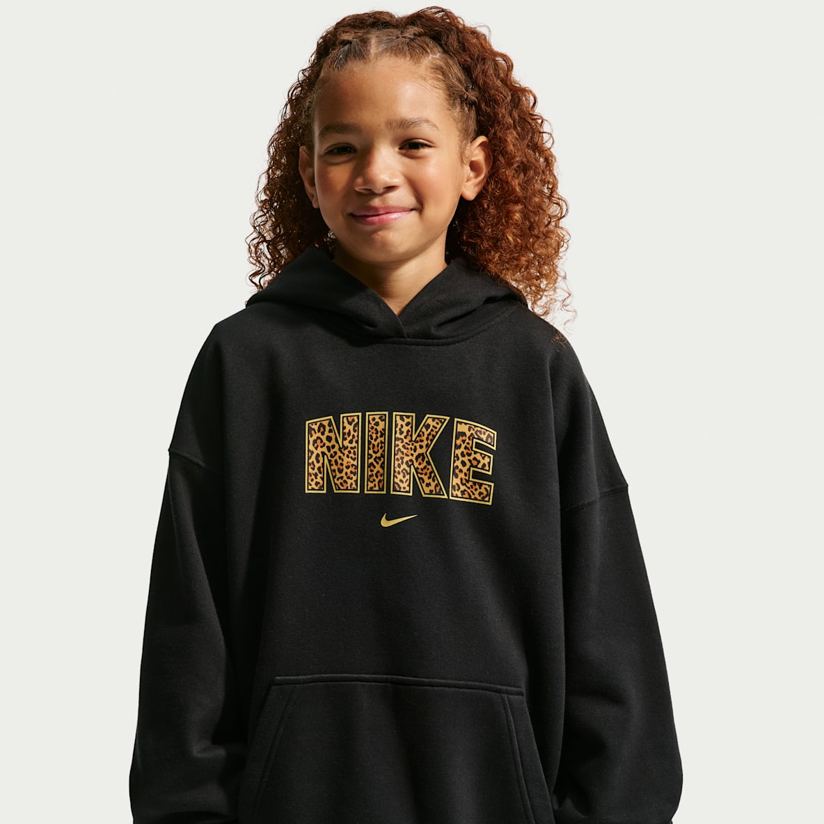 Nike Sportswear Studio Big Kids' (Girls') Oversized Fleece Pullover Hoodie
