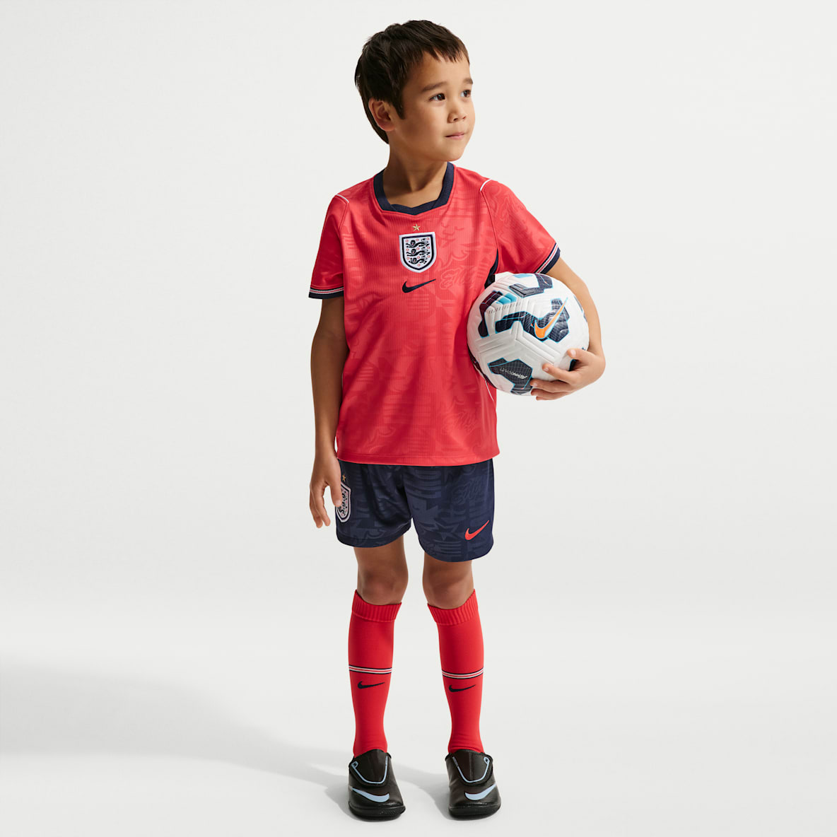 England visitante 2026 Stadium Kit de 3 piezas de fútbol Nike Replica para niños talla pequeña