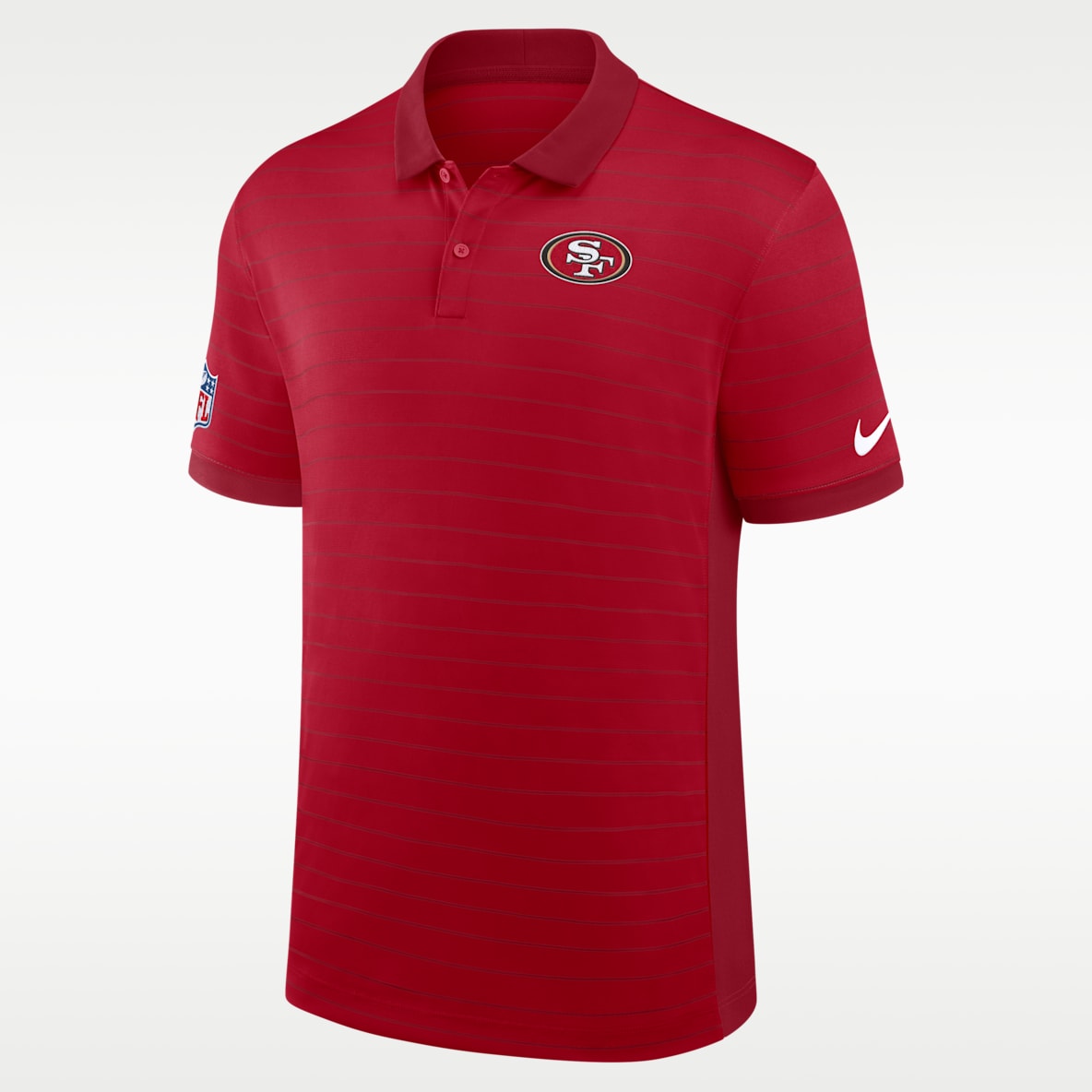 San Francisco 49ers Sideline Victory Stripe Men's Nike Dri-FIT NFL Polo