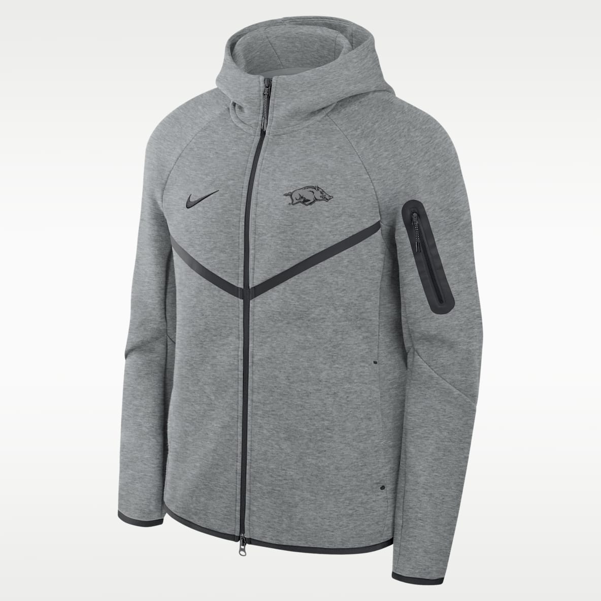 Arkansas Razorbacks Tech Men's Nike Basketball Fleece Full-Zip Hoodie