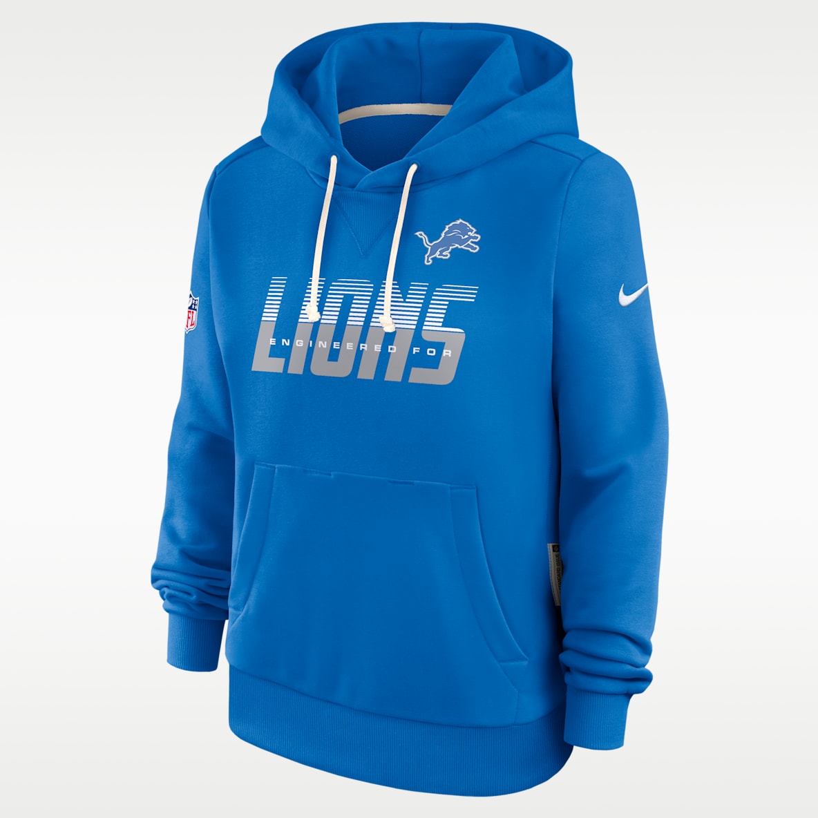 Detroit Lions Sideline Standard Issue Women's Nike Dri-FIT NFL Pullover Hoodie