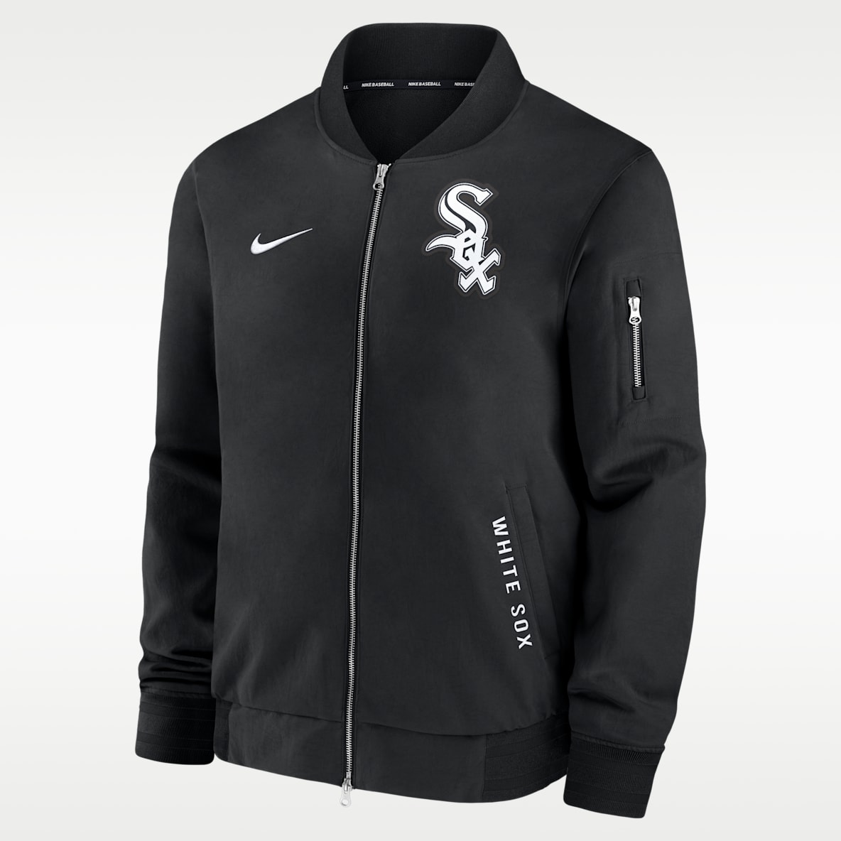 Chicago White Sox Authentic Collection Dugout Men's Nike MLB Full-Zip Bomber Jacket