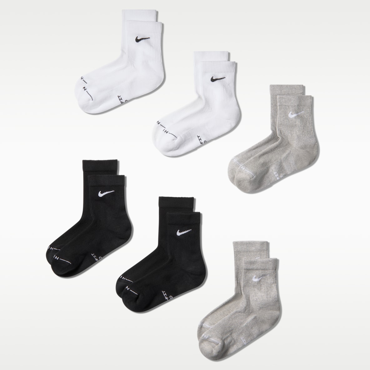 Nike Everyday Elevated Micro Crew Socks (6 Pairs)