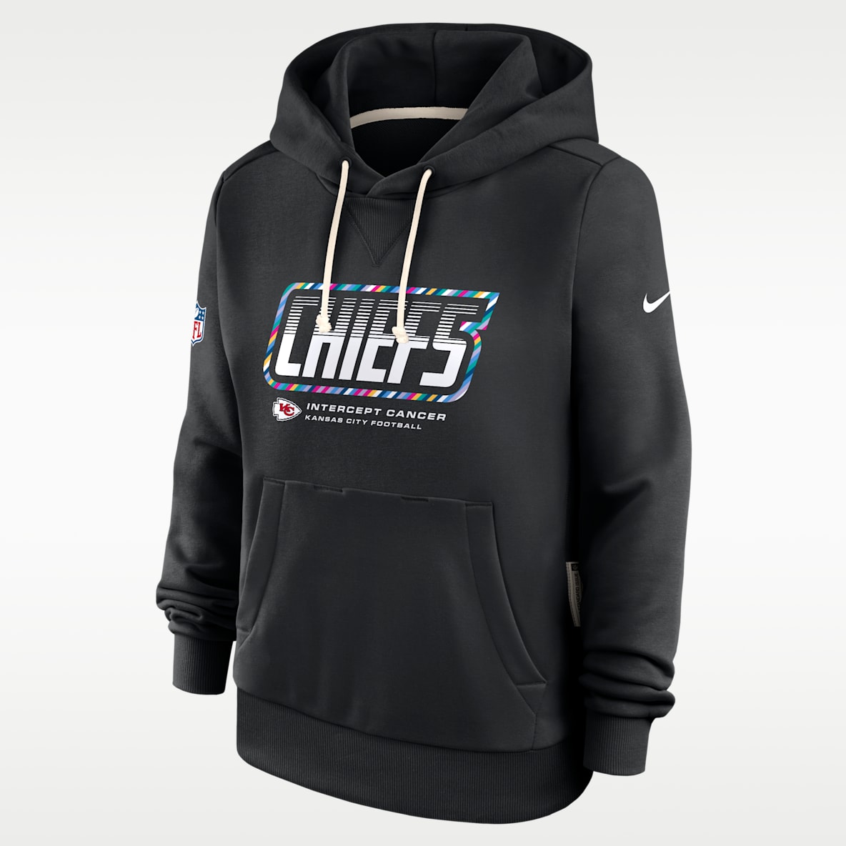 Kansas City Chiefs Crucial Catch Standard Issue Women's Nike Dri-FIT NFL Pullover Hoodie