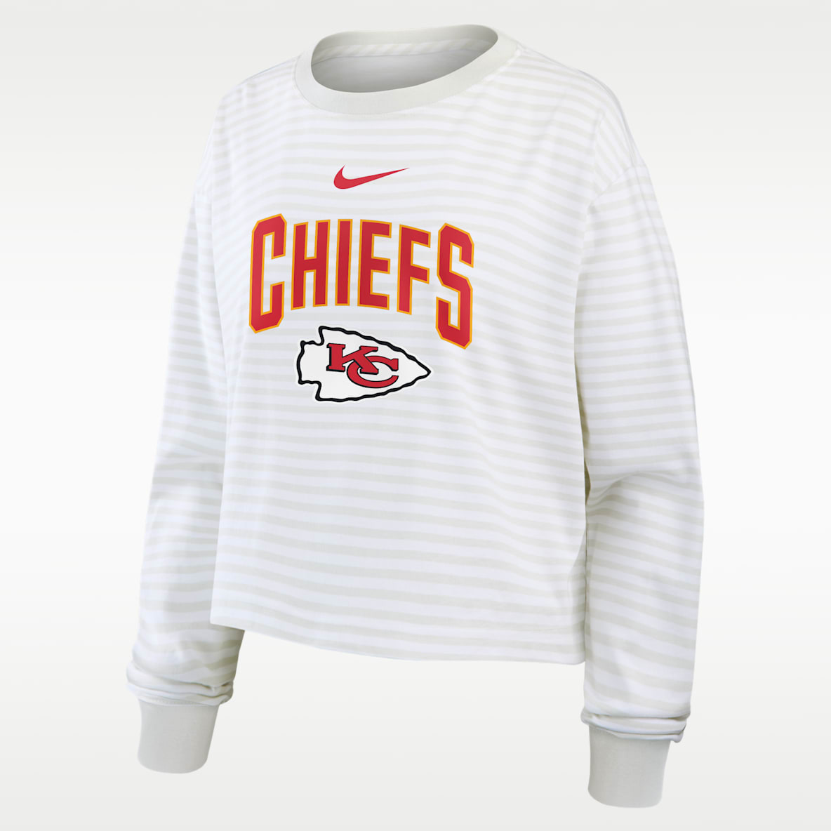 Kansas City Chiefs Primetime Women's Nike Cropped Long-Sleeve T-Shirt
