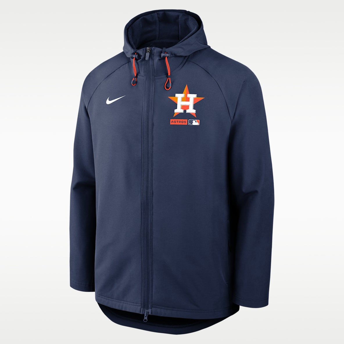 Houston Astros Authentic Collection Chamarra Nike Therma-FIT de la MLB con gorro y cierre completo para hombre
