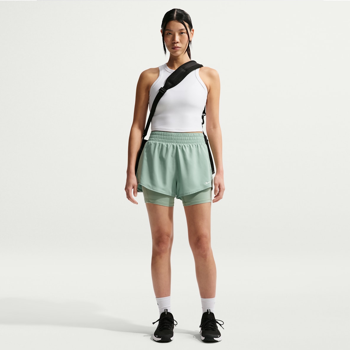 Nike One Women's Dri-FIT High-Waisted 8cm (approx.) 2-in-1 Shorts