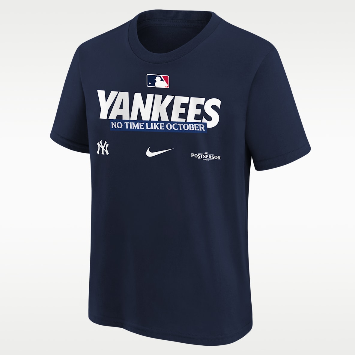 New York Yankees 2026 Postseason Authentic Collection Playera Nike de la MLB para niños talla grande