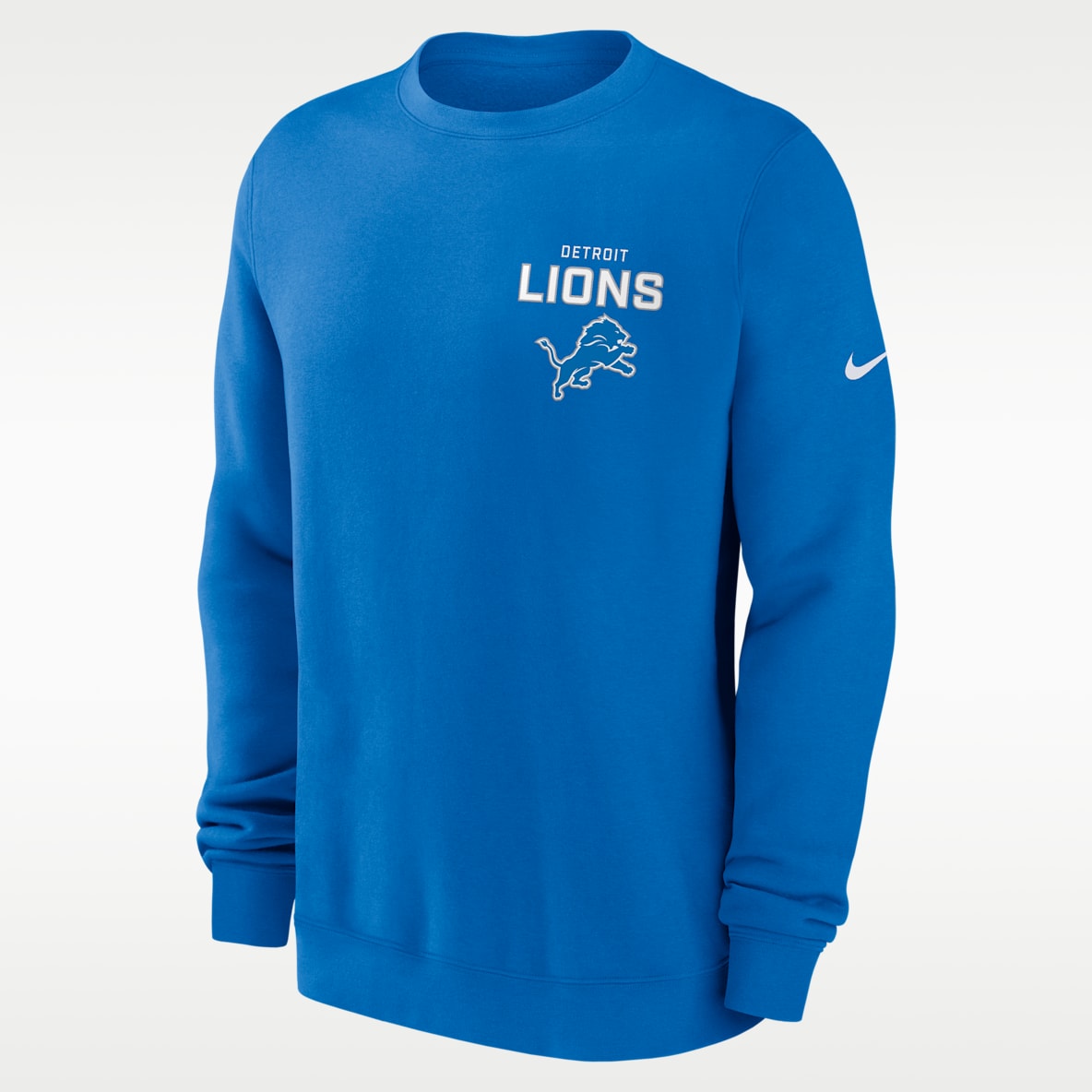 Detroit Lions Draw Block Club Men's Nike NFL Pullover Crew