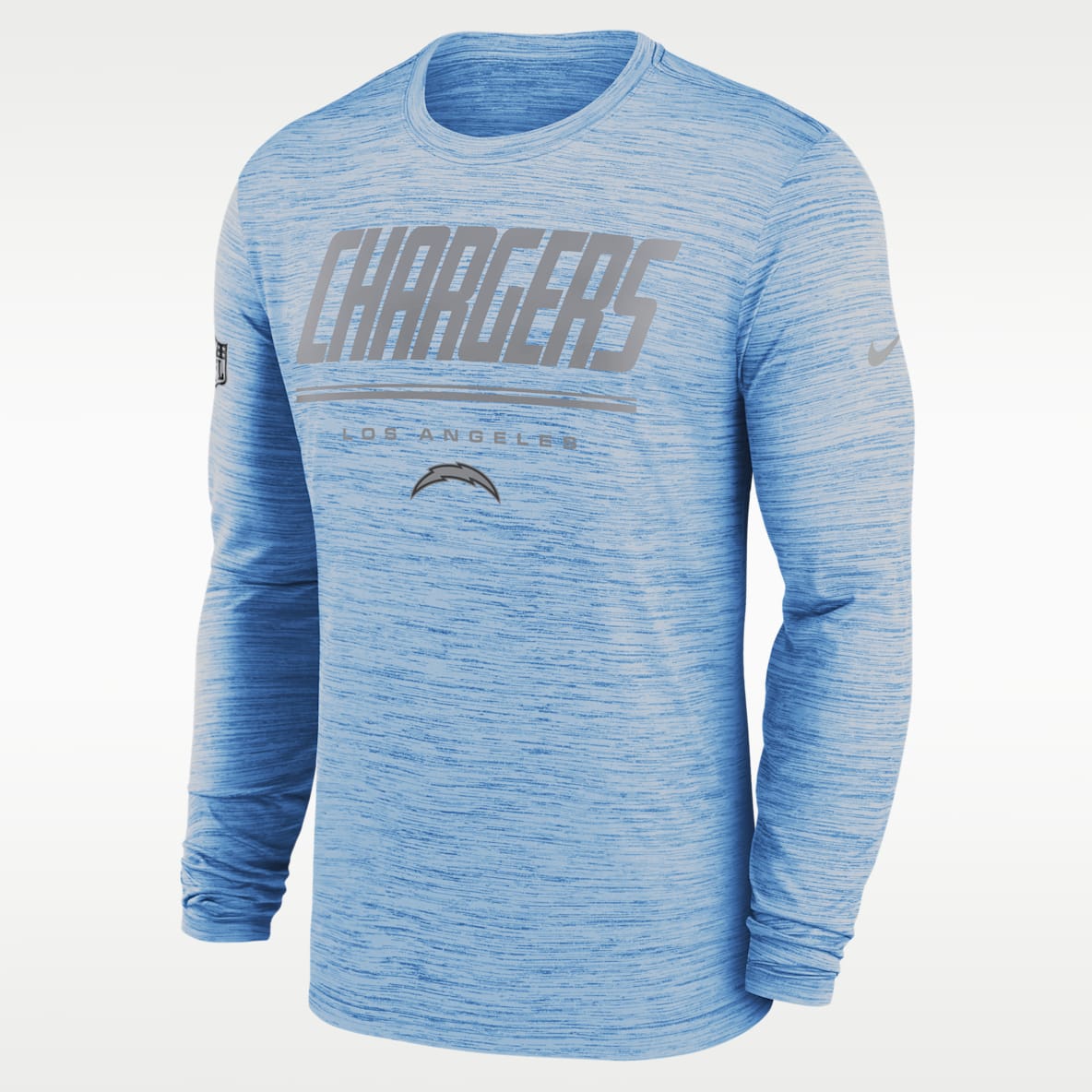 Los Angeles Chargers Sideline Team Issue Velocity Men's Nike Dri-FIT NFL Long-Sleeve T-Shirt
