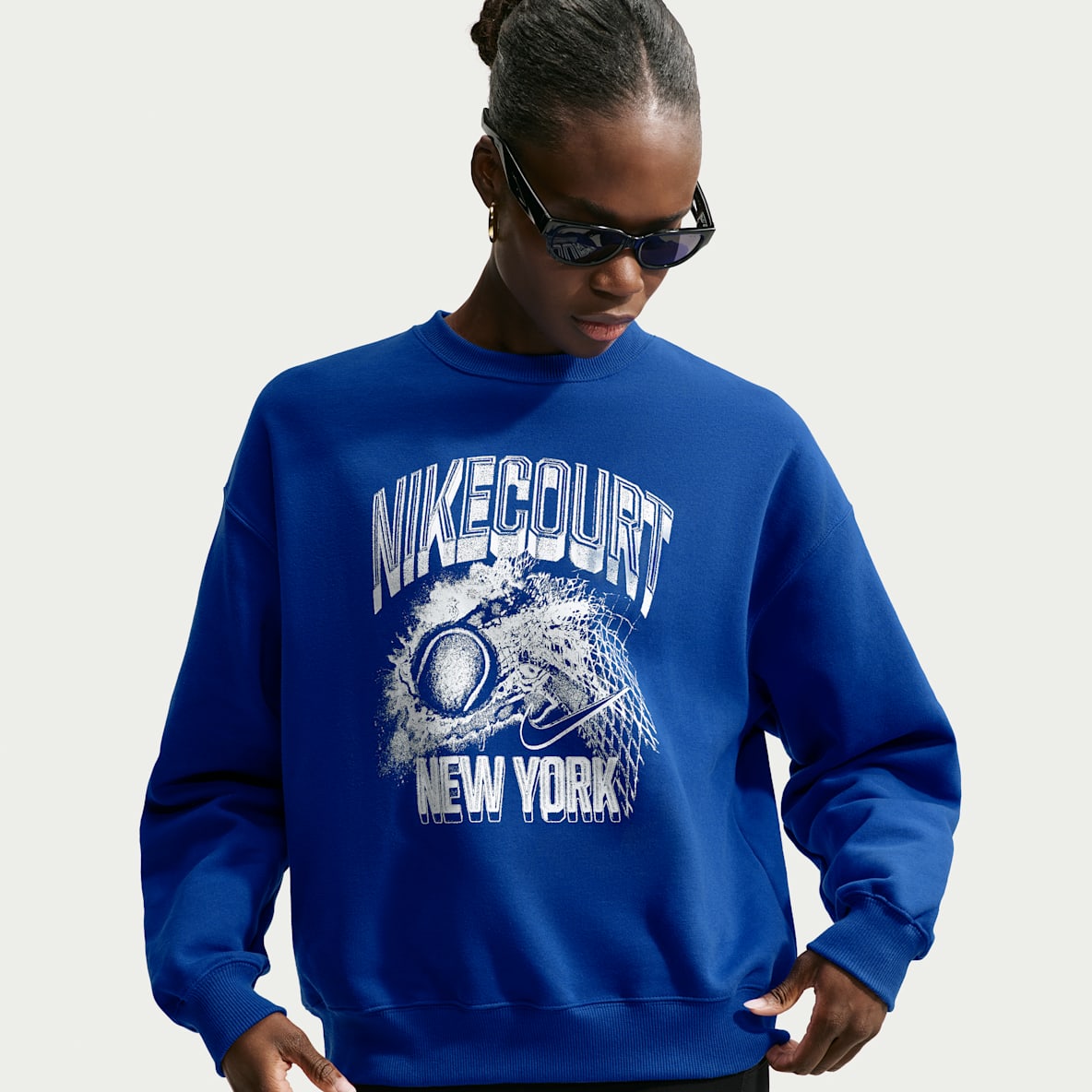 Nike Studio Fleece Medium Weight Women's Oversized Graphic Crew