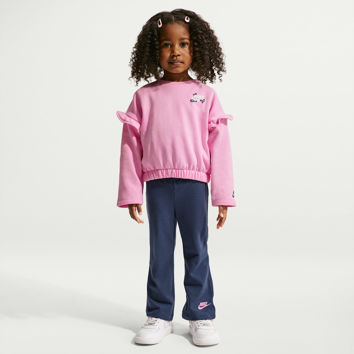 Nike Toddler Ruffle Crew and Flared Leggings Set