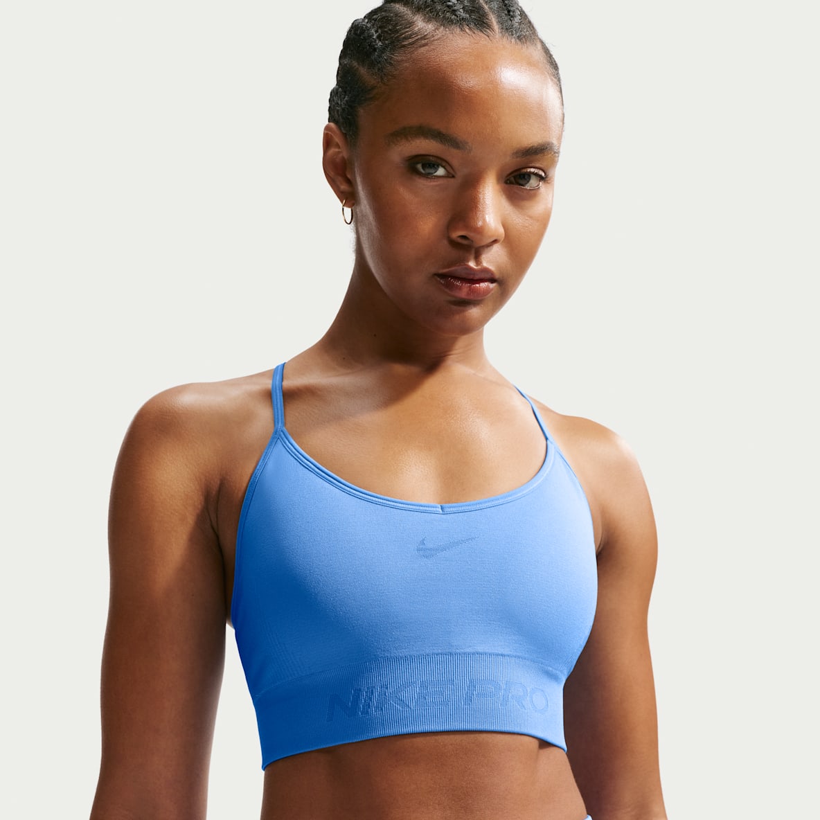 Nike Pro Seamless Bra deportivo de baja sujeción con almohadillas para mujer