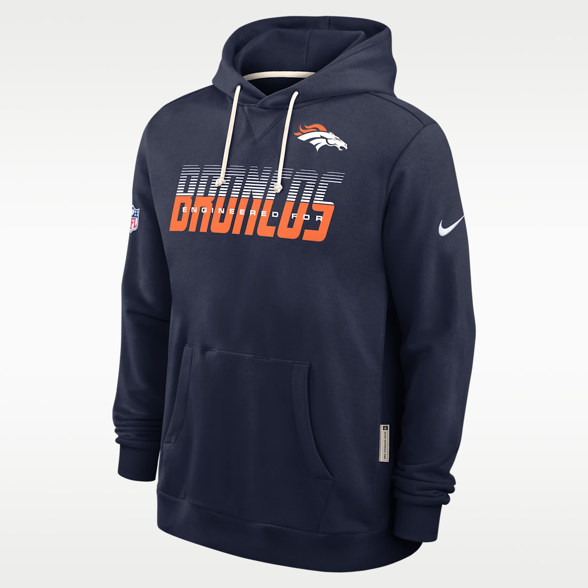 Denver Broncos Sideline Standard Issue Men's Nike Dri-FIT NFL Pullover Hoodie