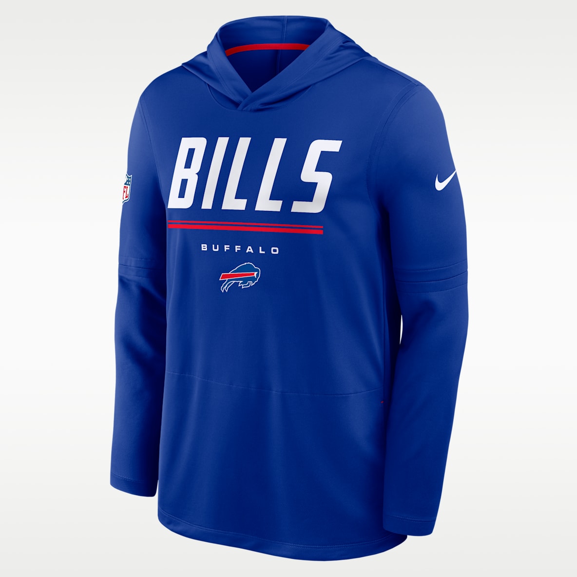 Buffalo Bills Sideline Men's Nike Dri-FIT NFL Long-Sleeve Hooded Top