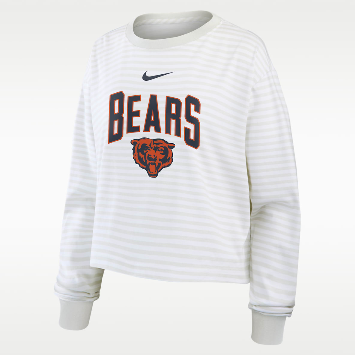 Chicago Bears Primetime Women's Nike Cropped Long-Sleeve T-Shirt