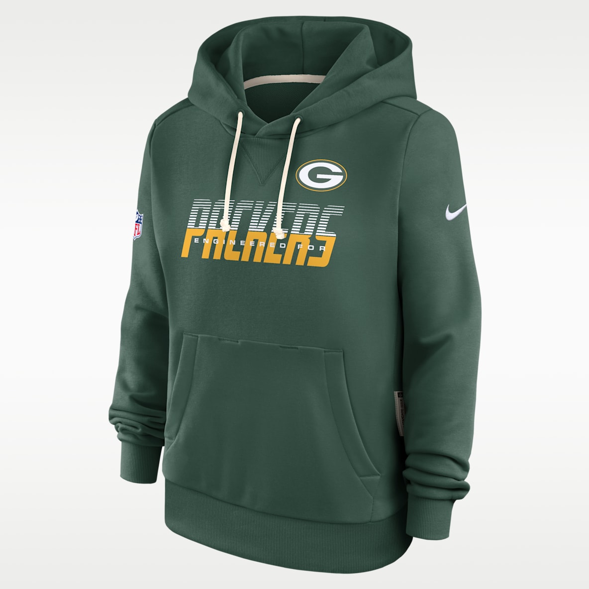 Green Bay Packers Sideline Standard Issue Women's Nike Dri-FIT NFL Pullover Hoodie