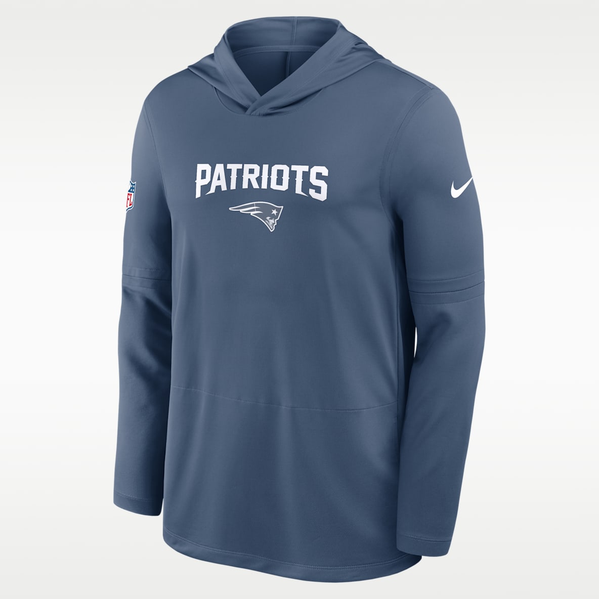 New England Patriots Rivalries Collection Sideline Men's Nike Dri-FIT NFL Long-Sleeve Hooded Top