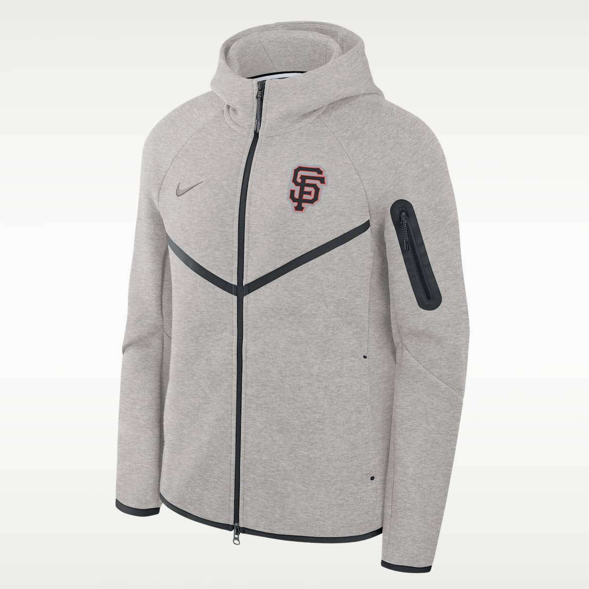 San Francisco Giants Tech Fleece Windrunner Men's Nike MLB Full-Zip Hooded Jacket