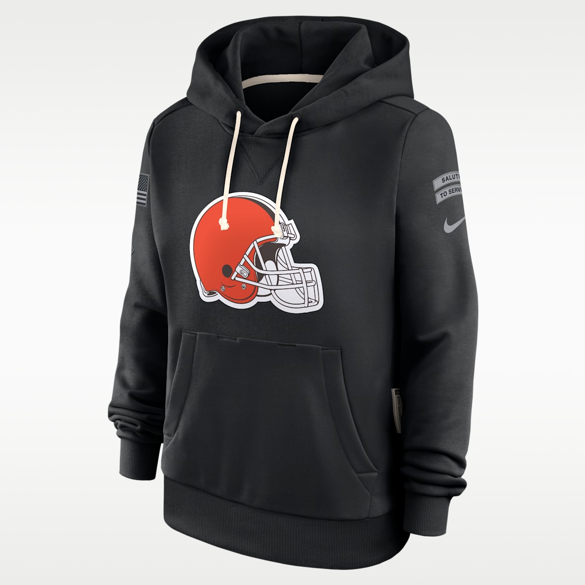 Cleveland Browns Salute to Service Sideline Women's Nike Dri-FIT NFL Pullover Hoodie
