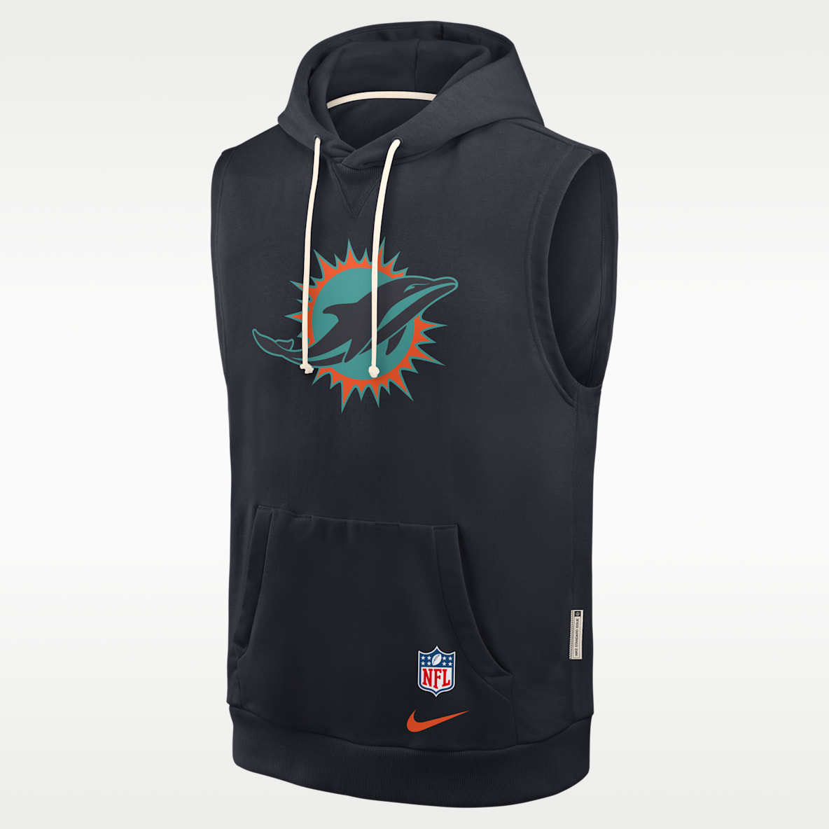 Miami Dolphins Rivalries Collection Sideline Men's Nike Dri-FIT NFL Sleeveless Pullover Hoodie