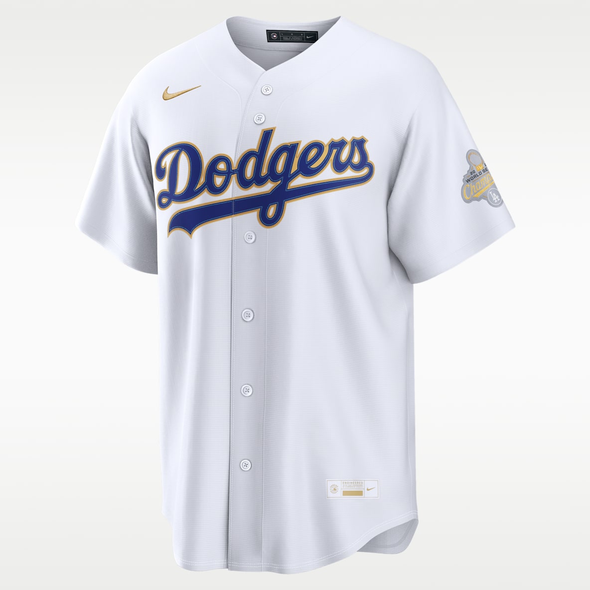 Los Angeles Dodgers 2025 World Series Champion Gold Series Men's Nike MLB Stadium Jersey