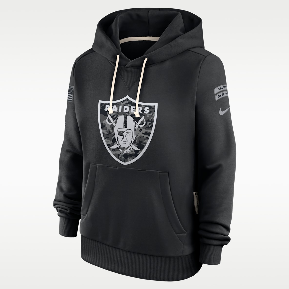 Las Vegas Raiders Salute to Service Sideline Women's Nike Dri-FIT NFL Pullover Hoodie