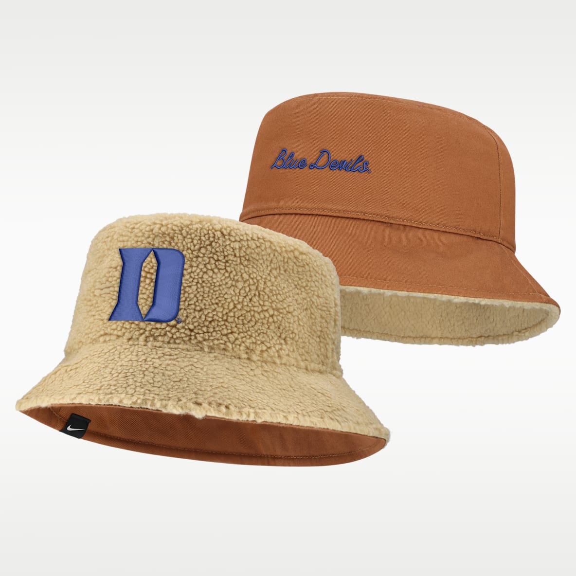 Duke Campus Prep Script Reversible Men's Nike College Bucket Hat