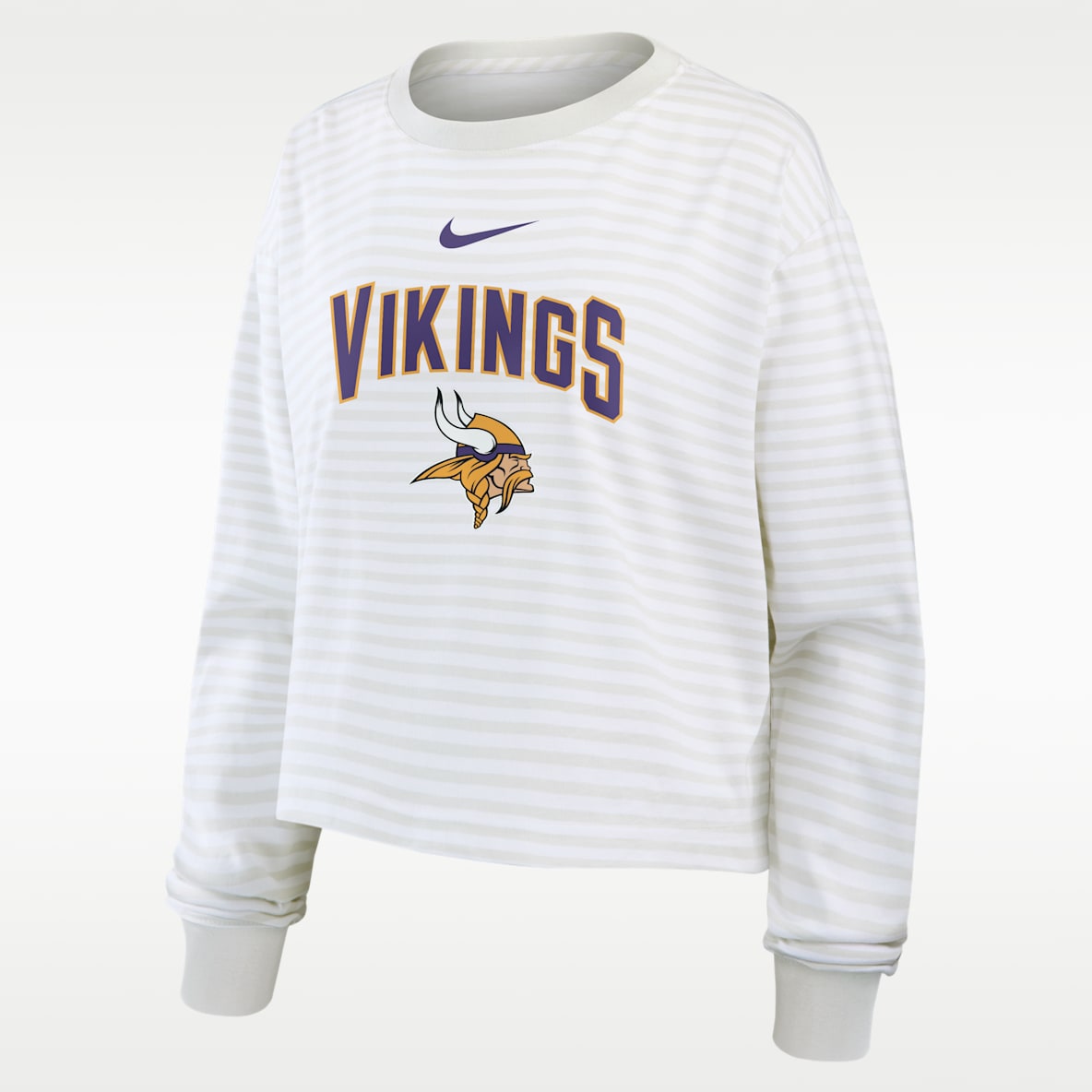 Minnesota Vikings Primetime Women's Nike Cropped Long-Sleeve T-Shirt