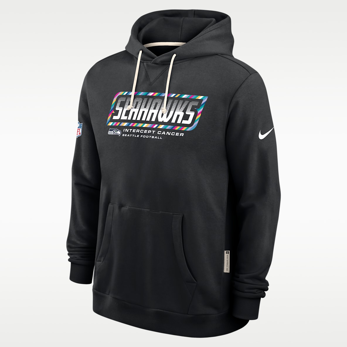 Seattle Seahawks Crucial Catch Sideline Standard Issue Sudadera con gorro sin cierre Nike Dri-FIT de la NFL para hombre