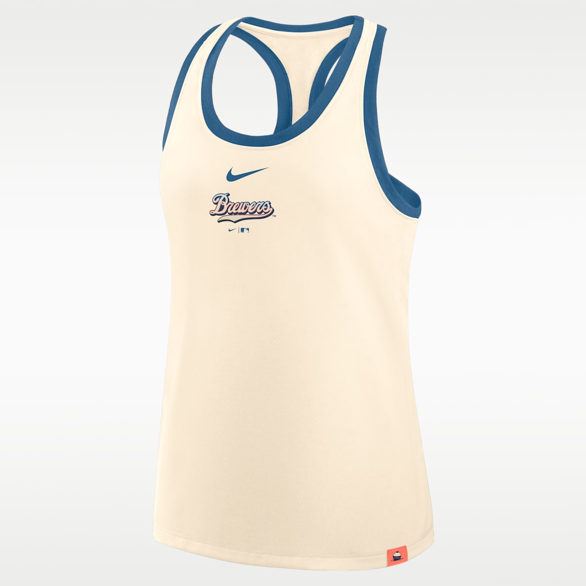 Milwaukee Brewers Script City Connect Women's Nike MLB Racerback Tank Top