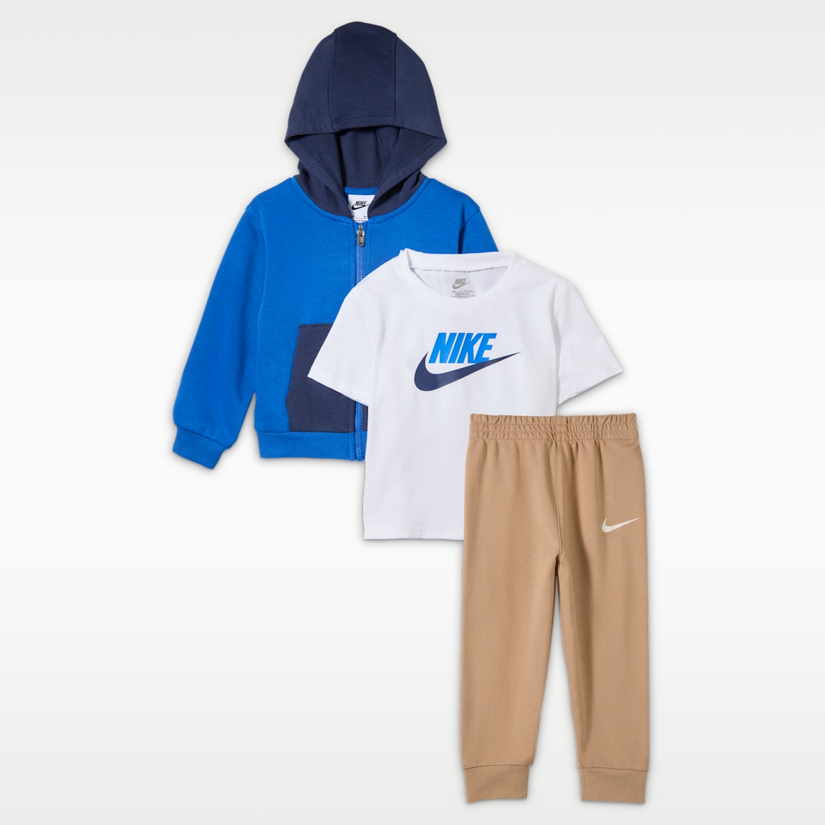 Nike Conjunto body y pants de 3 piezas para bebé (de 6 a 12 meses)