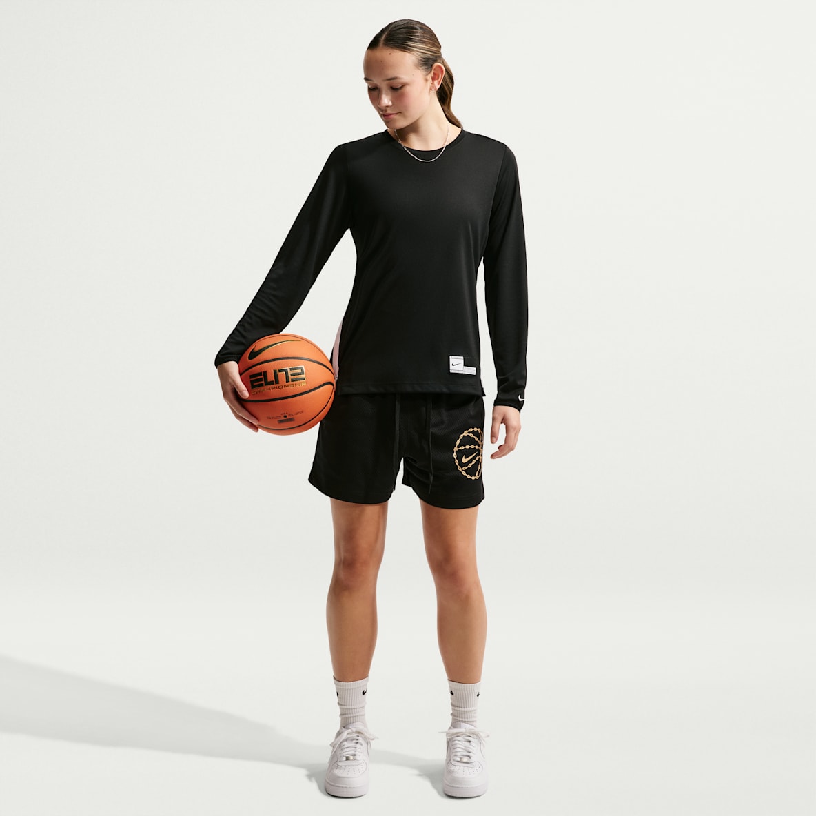 Nike Women's Dri-FIT Mesh Graphic Basketball Shorts