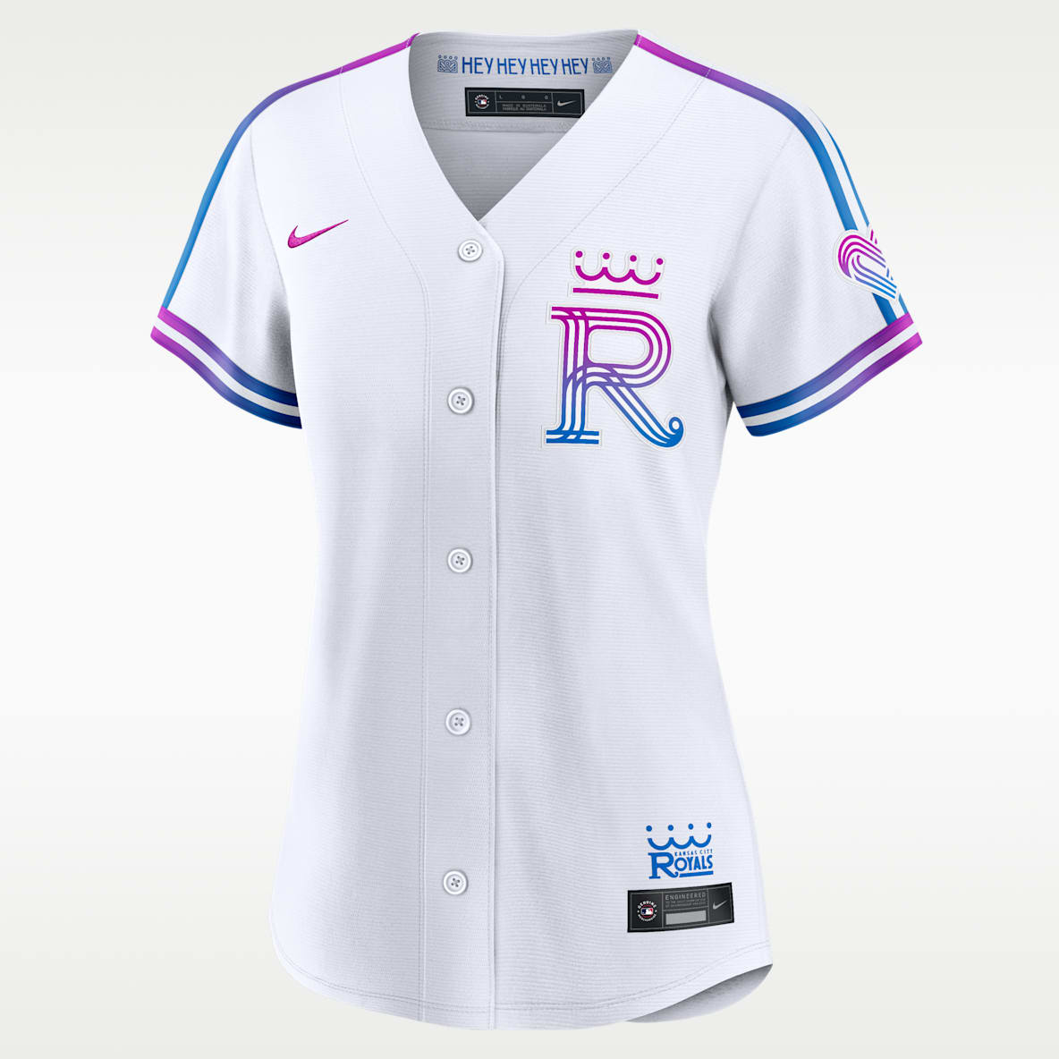 Kansas City Royals City Connect Jersey Nike de la MLB Stadium para mujer