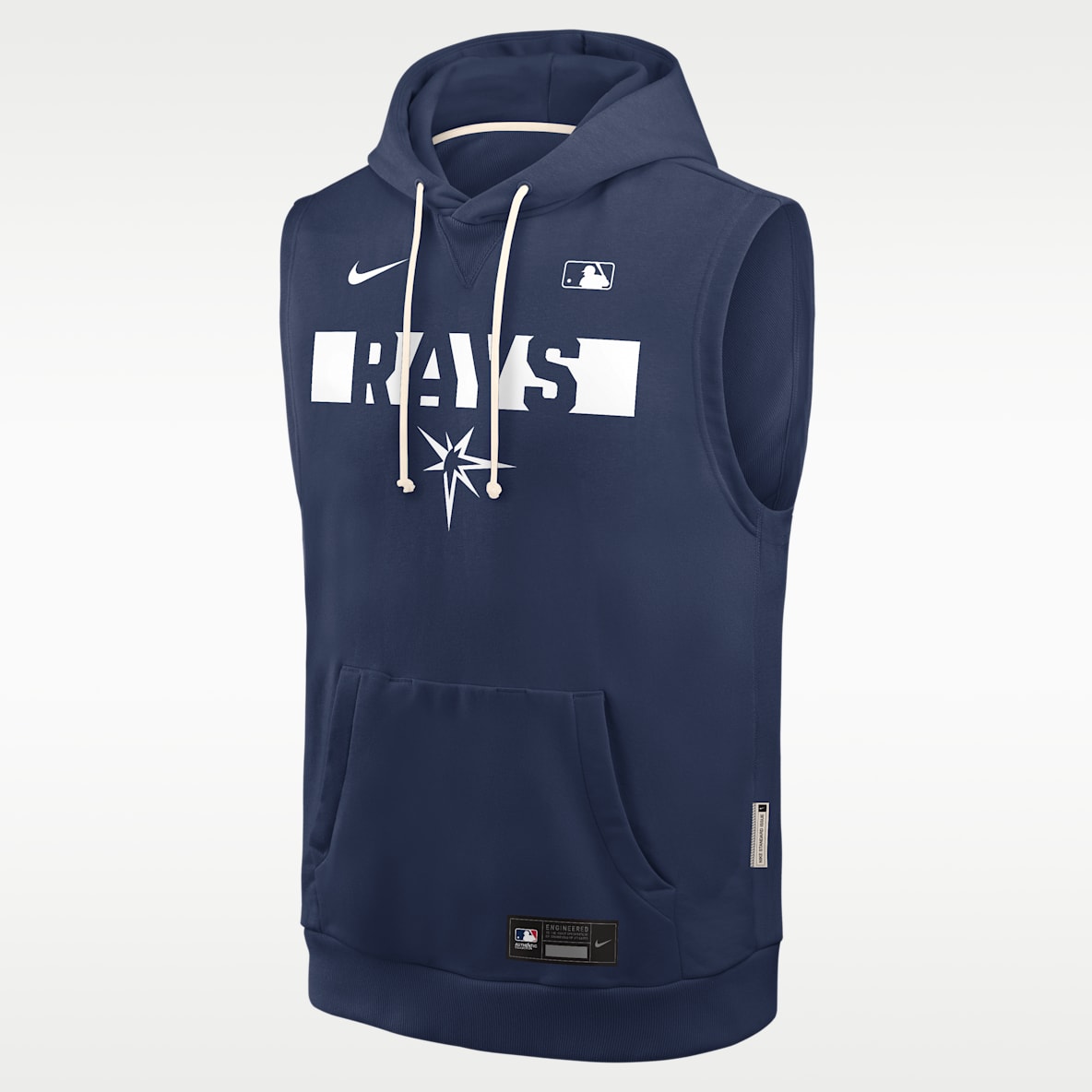 Tampa Bay Rays Authentic Collection Standard Issue Men's Nike Dri-FIT MLB Sleeveless Pullover Hoodie
