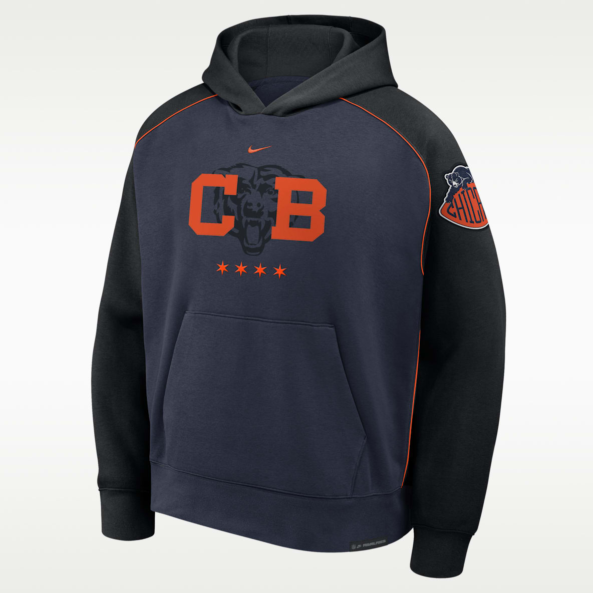 Chicago Bears Rivalries Collection Air Sudadera con gorro sin cierre Nike de la NFL para hombre