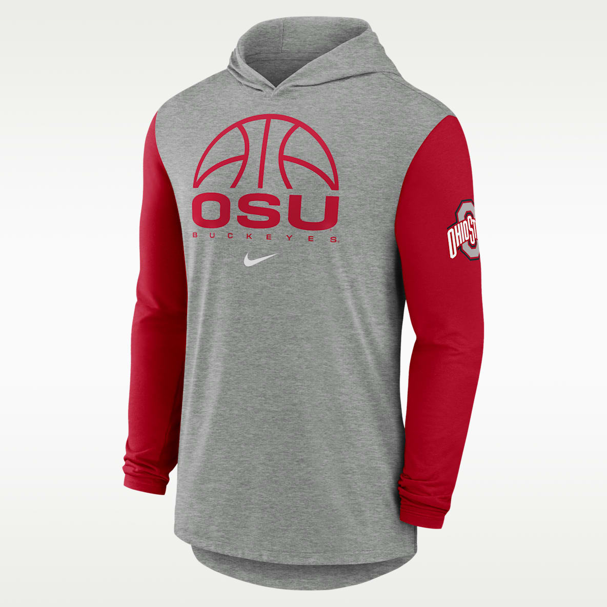 Ohio State Basketball Men's Nike Dri-FIT College Long-Sleeve Hooded T-Shirt