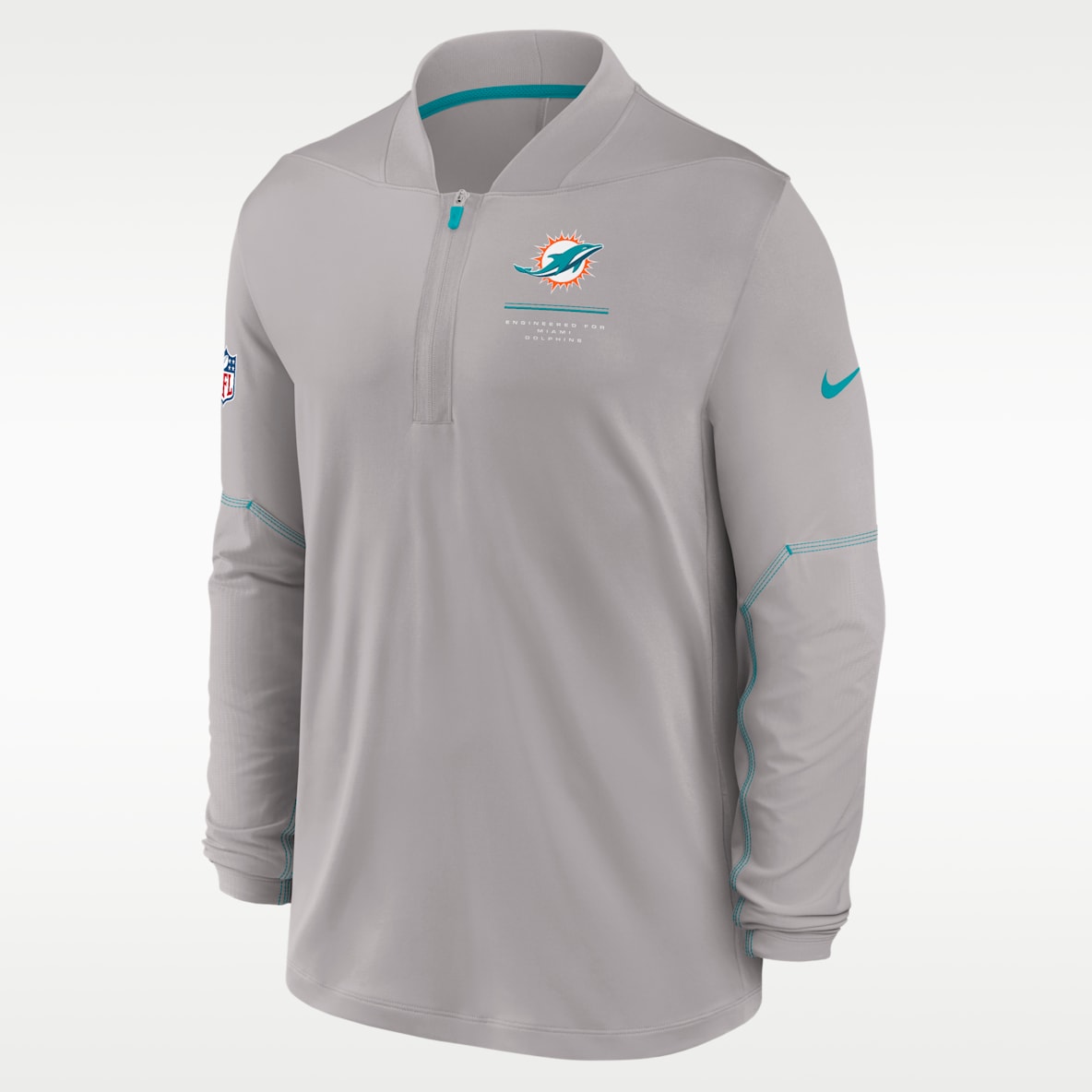 Miami Dolphins Sideline Men's Nike Dri-FIT NFL 1/2-Zip Top