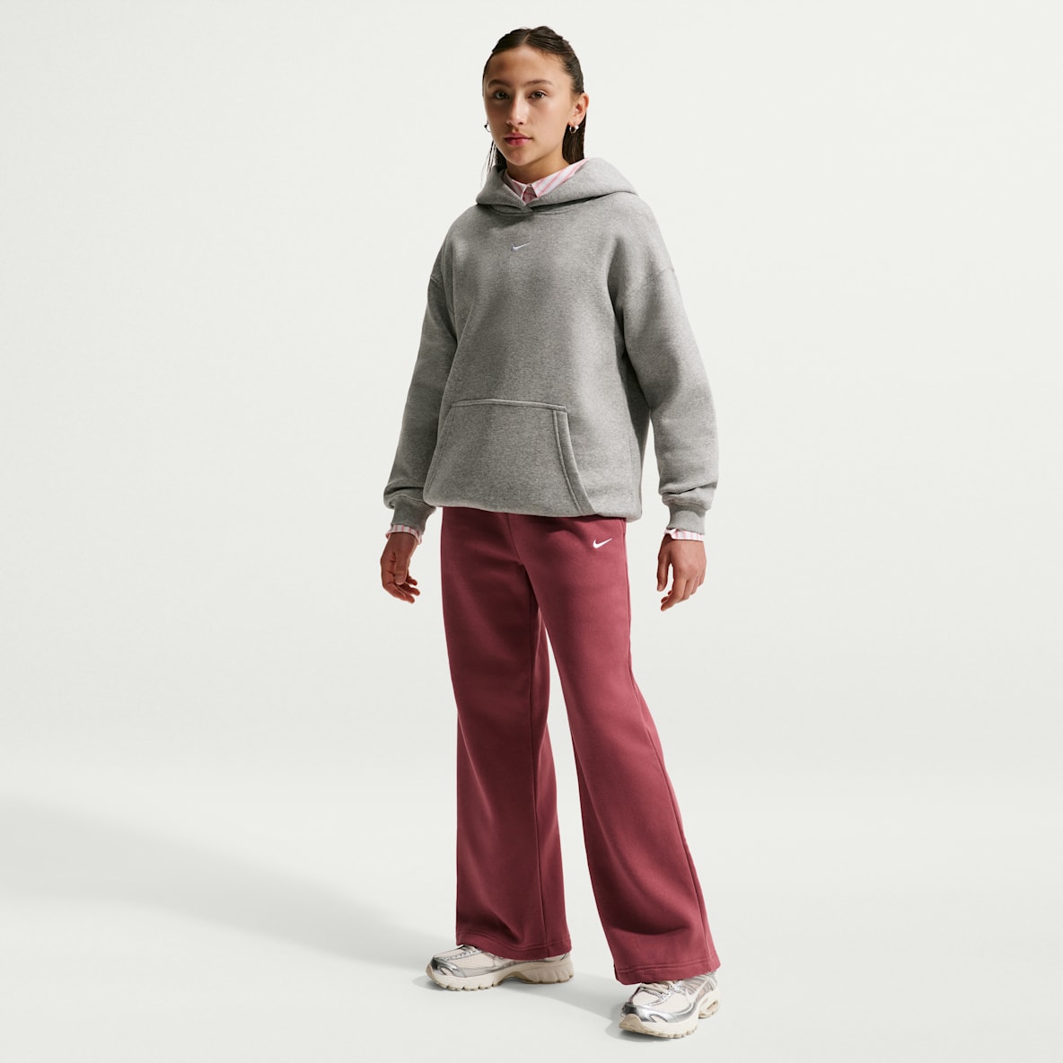 Nike Sportswear Studio Fleece Pantalon à ourlet ouvert pour fille