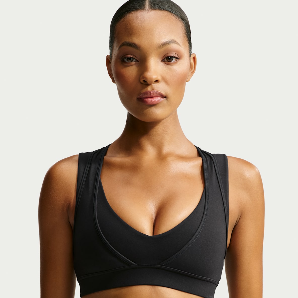 NikeSKIMS Matte Plunge-BH med dubbla lager för kvinnor