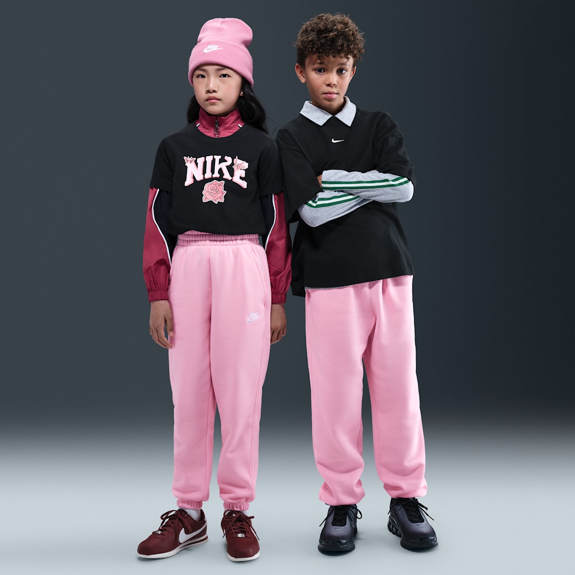 Nike Sportswear Club Fleece Pants holgados para niños talla grande