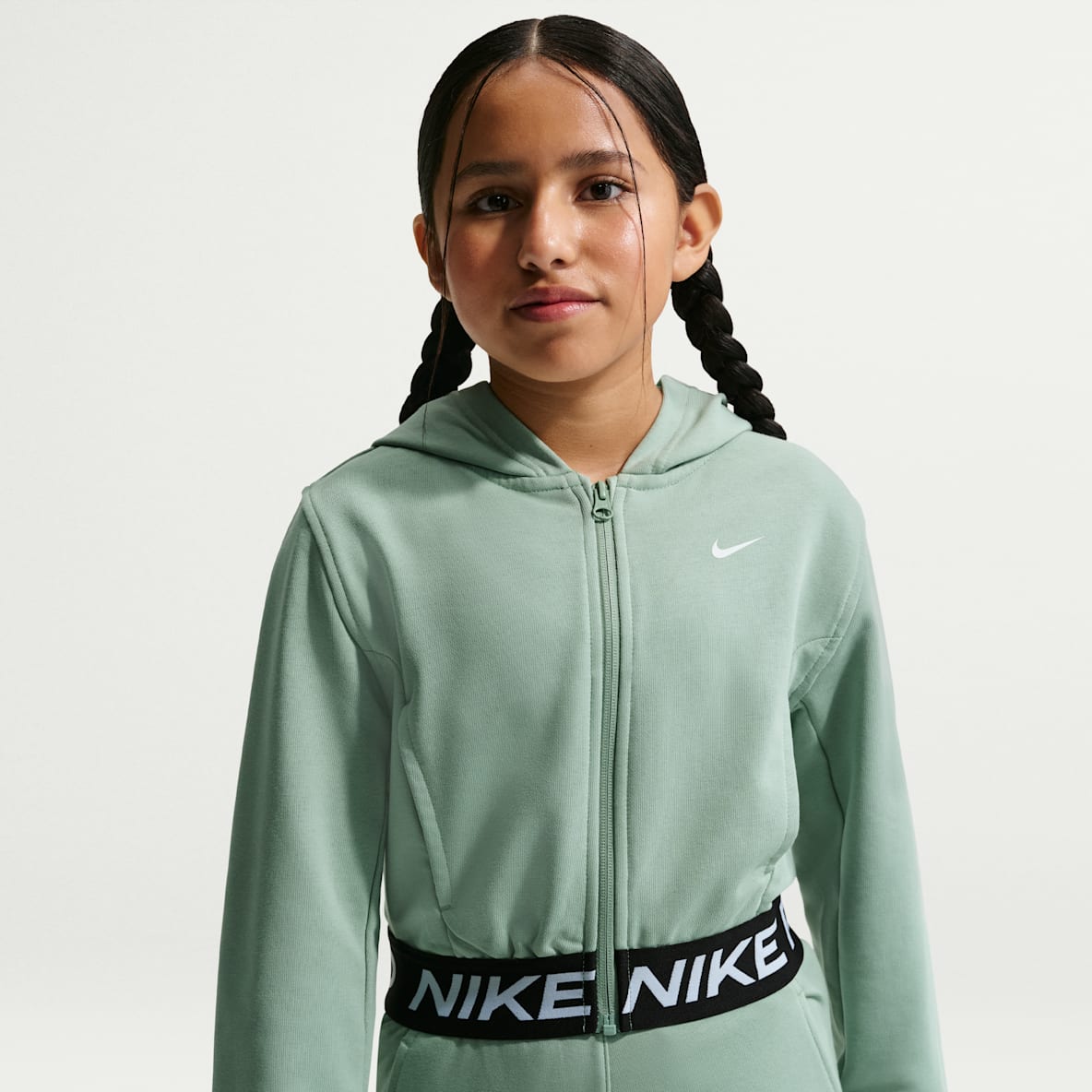 Nike Pro Fleece Big Kids' (Girls') Dri-FIT Full-Zip Hoodie